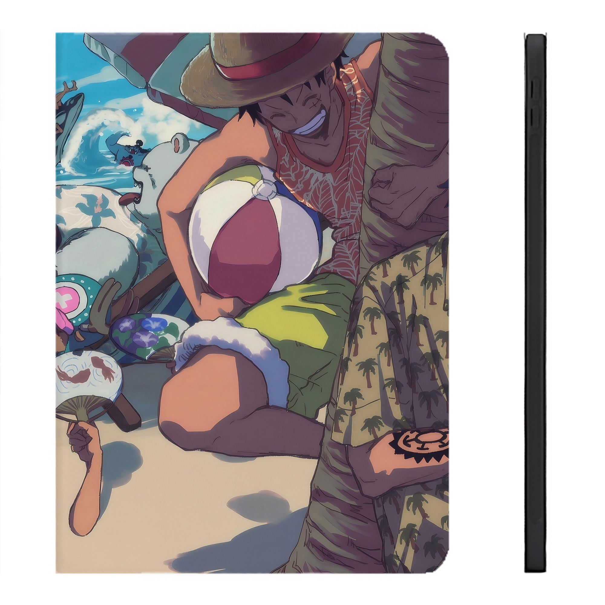 （画像用） ワンピース ONE PIECE IPadケース ペンホルダー付き ブックスタイルデザイン